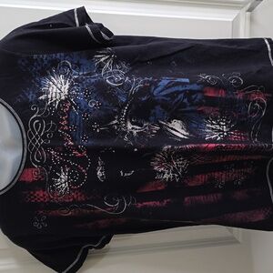 Blue Canyon America Themed T-shirt Size XL‎